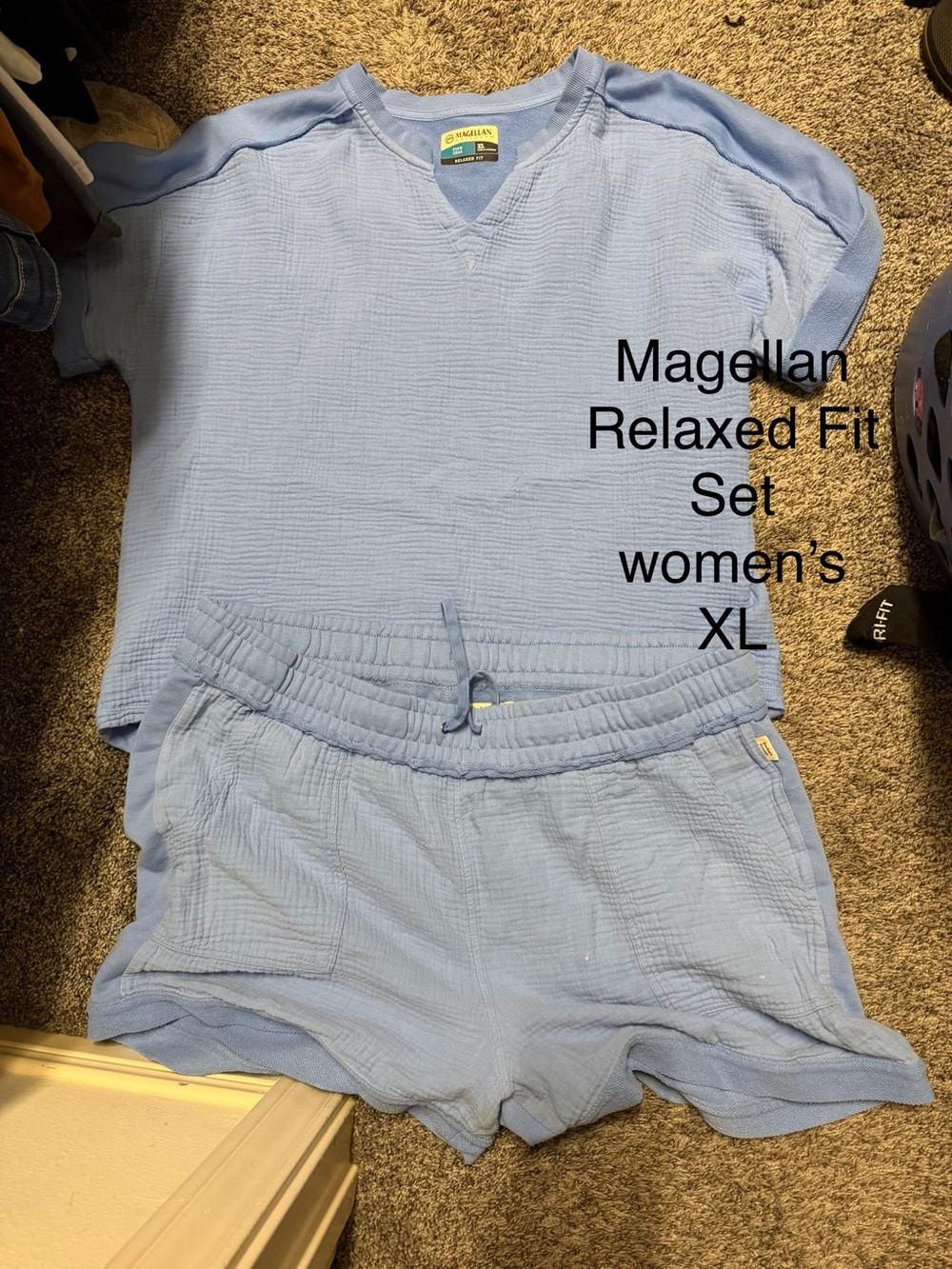 Magellan Outdoors Women's Relaxed Fit Set - Light Blue